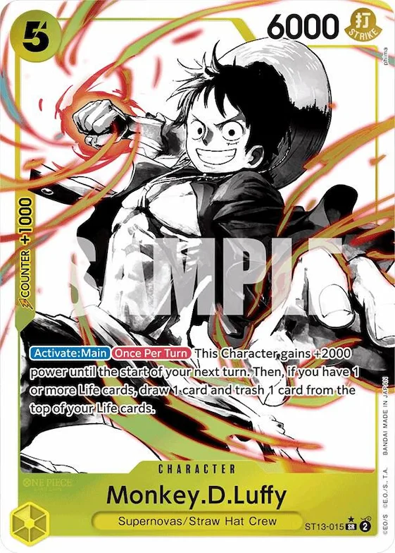 Monkey.D.Luffy (015) (Parallel) #st13-015 – Ultra Deck: The Three Brothers