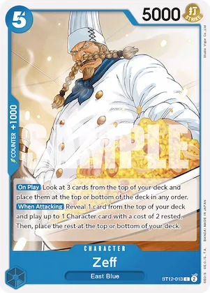 Zeff st12-013 – ST12 – Starter Deck 12: Zoro and Sanji