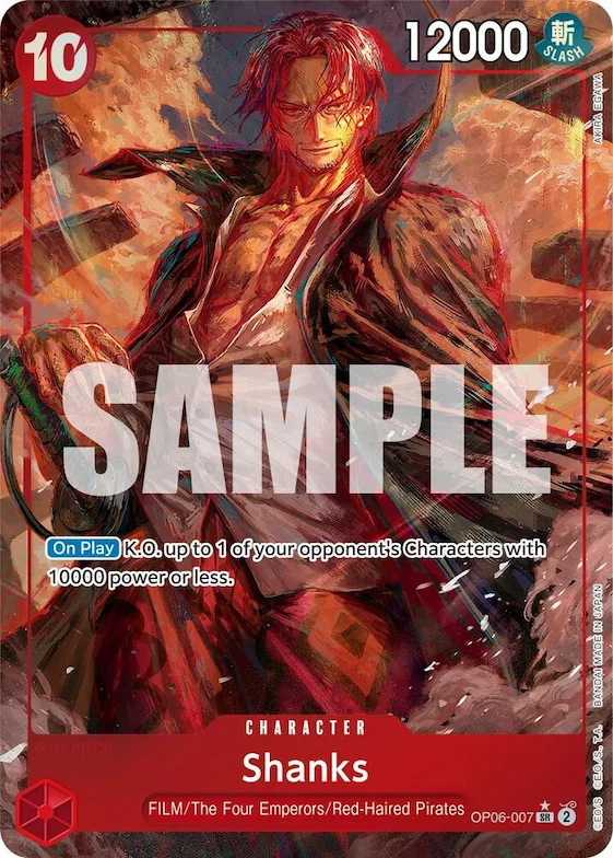 Shanks (Alternate Art) #op6-007 – Wings of the Captain