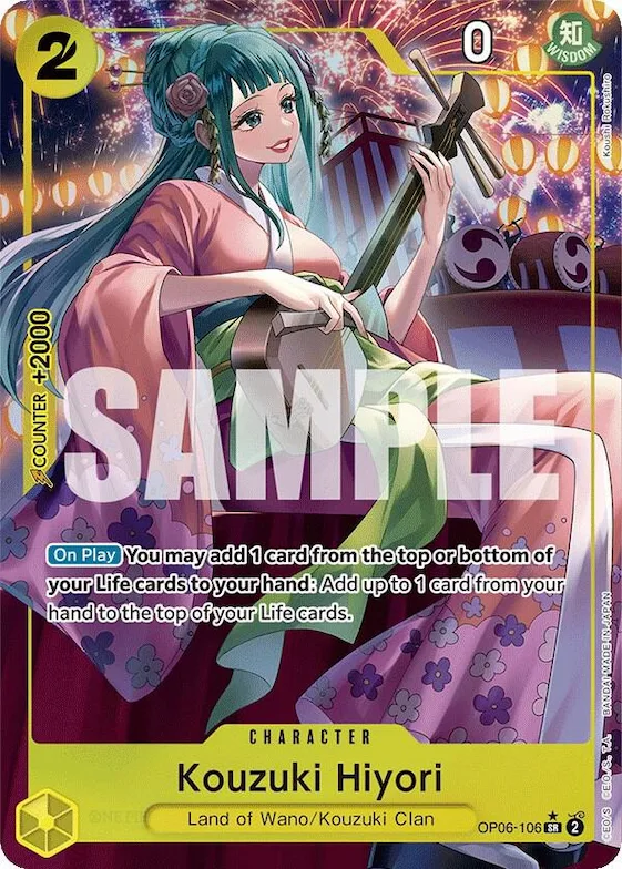 Kouzuki Hiyori (Alternate Art) #op6-106 – Wings of the Captain