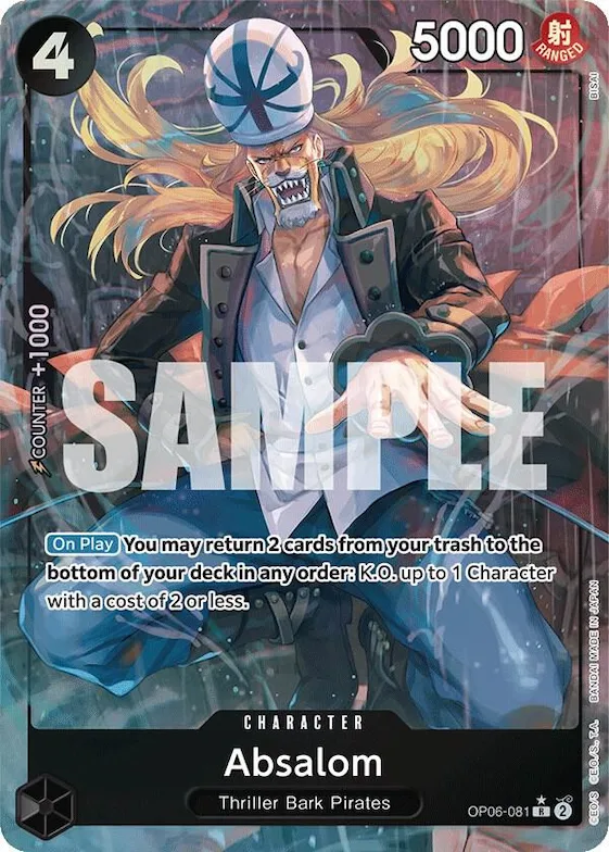 Absalom (Alternate Art) #op6-081 – Wings of the Captain
