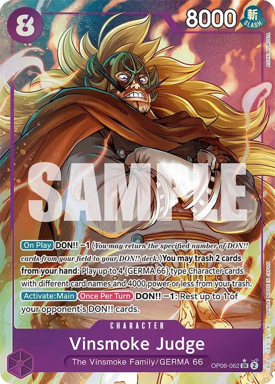 Vinsmoke Judge (Alternate Art) #op6-062 – Wings of the Captain