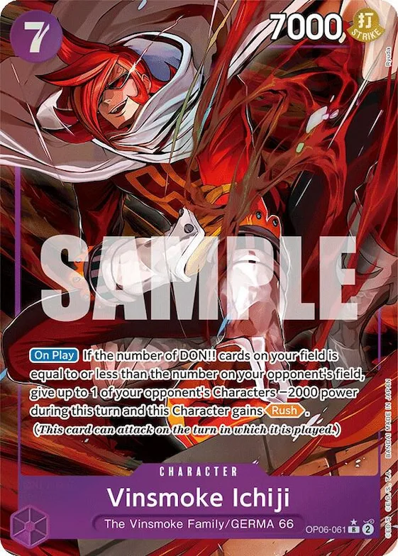 Vinsmoke Ichiji (061) (Alternate Art) #op6-061 – Wings of the Captain