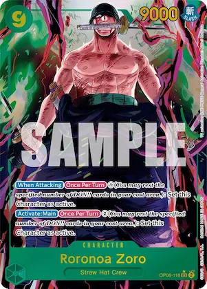 Roronoa Zoro (Alternate Art) #op6-118 – Wings of the Captain