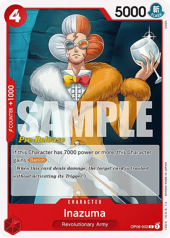 Inazuma #op6-002 – Wings of the Captain Pre-Release Cards