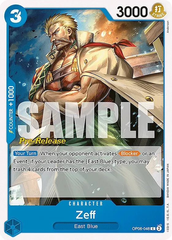Zeff #op6-048 – Wings of the Captain Pre-Release Cards