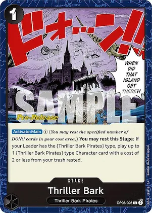 Thriller Bark #op6-098 – Wings of the Captain Pre-Release Cards