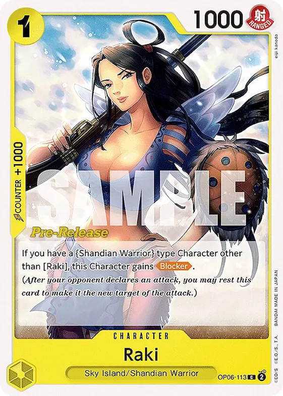 Raki #op6-113 – Wings of the Captain Pre-Release Cards