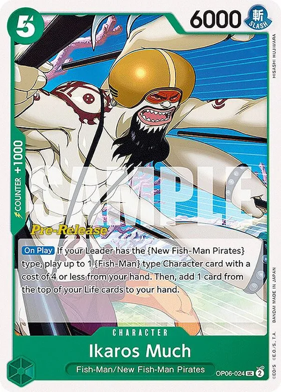 Ikaros Much #op6-024 – Wings of the Captain Pre-Release Cards