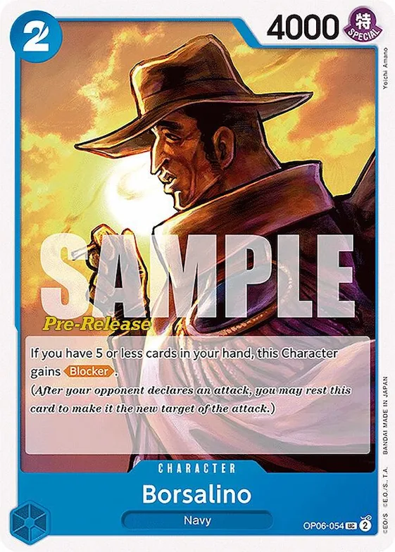 Borsalino #op6-054 – Wings of the Captain Pre-Release Cards