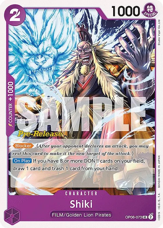 Shiki #op6-073 – Wings of the Captain Pre-Release Cards