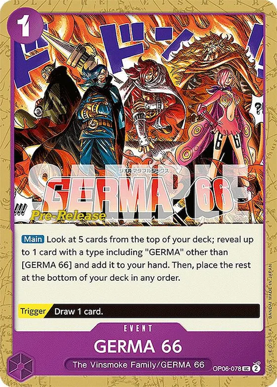 GERMA 66 op6-078 – OP06 – Wings of the Captain Pre-Release Cards
