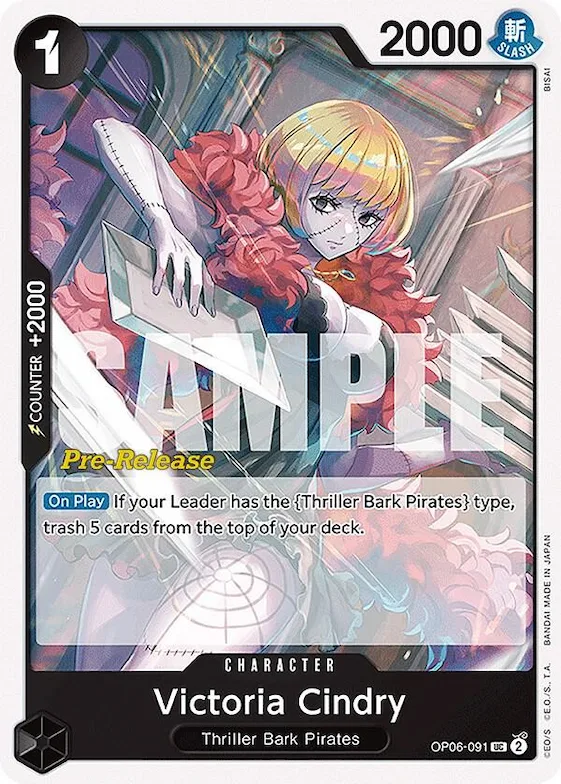 Victoria Cindry #op6-091 – Wings of the Captain Pre-Release Cards