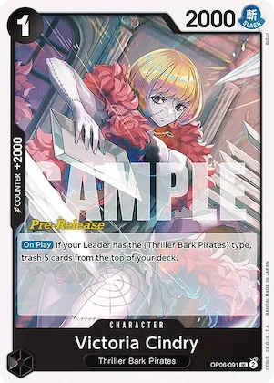 Victoria Cindry op6-091 – OP06 – Wings of the Captain Pre-Release Cards