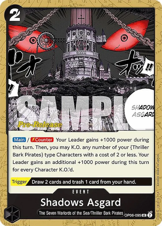 Shadows Asgard #op6-095 – Wings of the Captain Pre-Release Cards