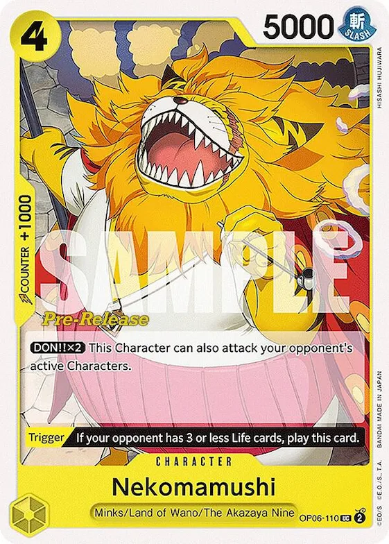 Chavipère op6-110 – OP06 – Wings of the Captain Pre-Release Cards
