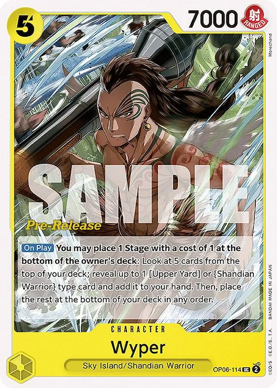 Wiper op6-114 – OP06 – Wings of the Captain Pre-Release Cards
