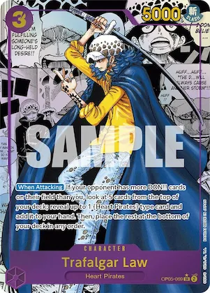 Trafalgar Law (069) (Alternate Art) (Manga) op5-069 – OP05 – Awakening of the New Era
