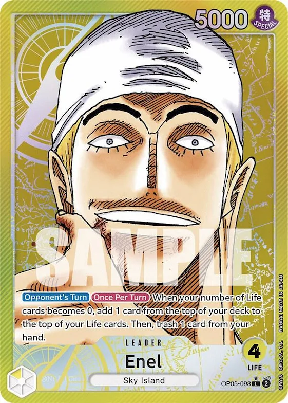 Enel (098) (Alternate Art) #op5-098 – Awakening of the New Era
