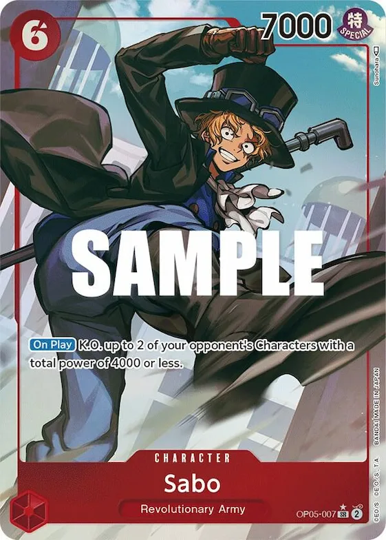 Sabo (007) (Alternate Art) #op5-007 – Awakening of the New Era