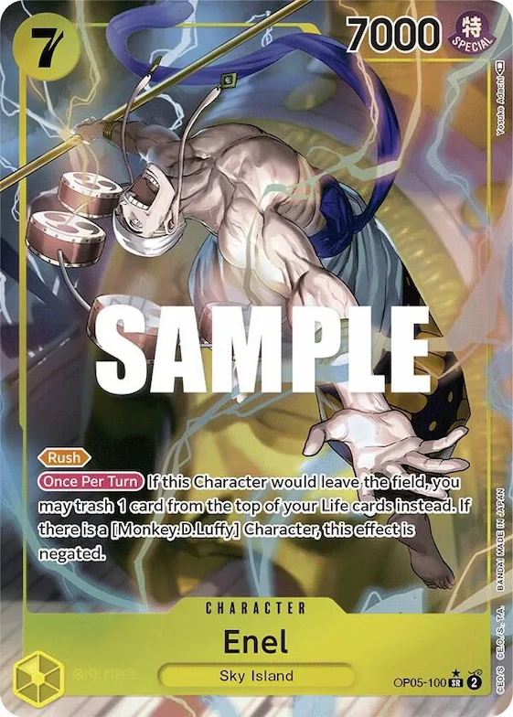 Enel (100) (Alternate Art) #op5-100 – Awakening of the New Era