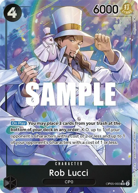 Rob Lucci (093) (Alternate Art) #op5-093 – Awakening of the New Era