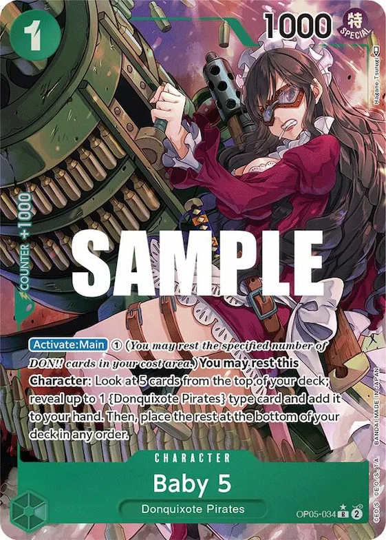 Baby 5 (034) (Alternate Art) #op5-034 – Awakening of the New Era