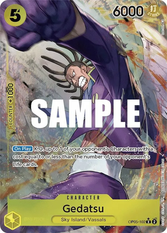 Gedatsu (Alternate Art) #op5-102 – Awakening of the New Era