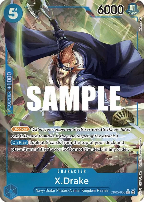 X.Drake (Alternate Art) #op5-055 – Awakening of the New Era