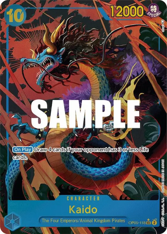Kaido (118) (Alternate Art) #op5-118 – Awakening of the New Era