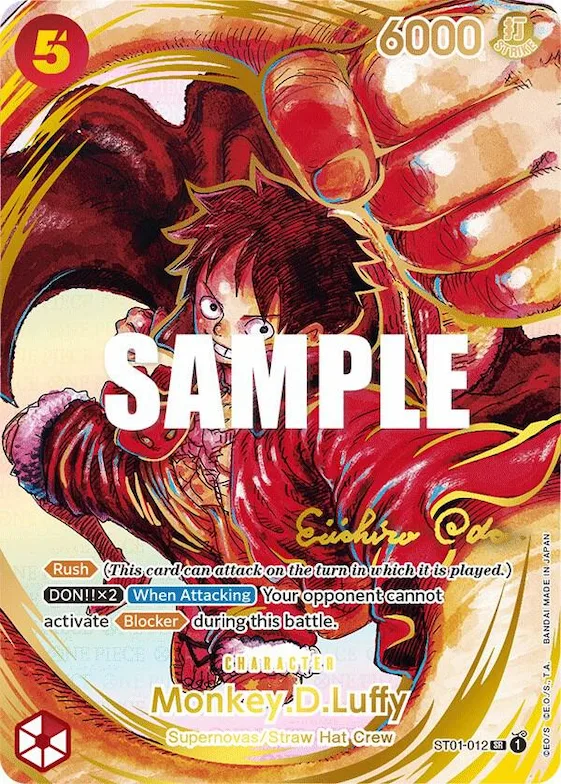 Monkey.D.Luffy (012) (Alternate Art) (Gold-Stamped Signature) #st1-012 – Awakening of the New Era