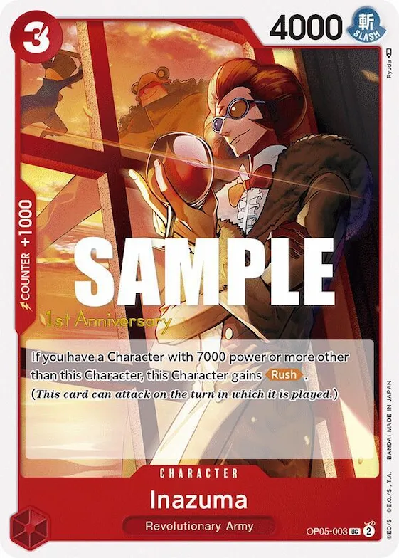 Inazuma #op5-003 – Awakening of the New Era: 1st Anniversary Tournament Cards