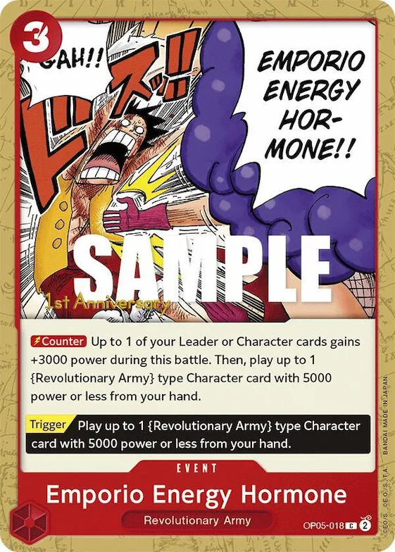 Emporio Energy Hormone #op5-018 – Awakening of the New Era: 1st Anniversary Tournament Cards