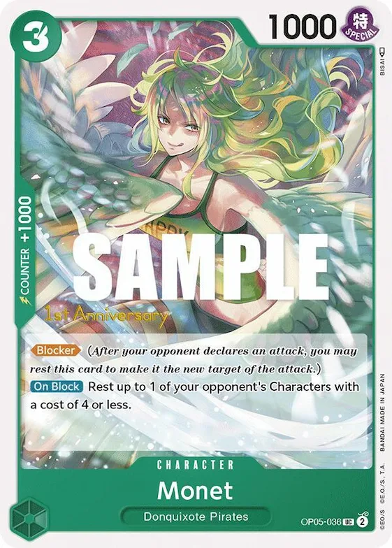 Monet #op5-036 – Awakening of the New Era: 1st Anniversary Tournament Cards