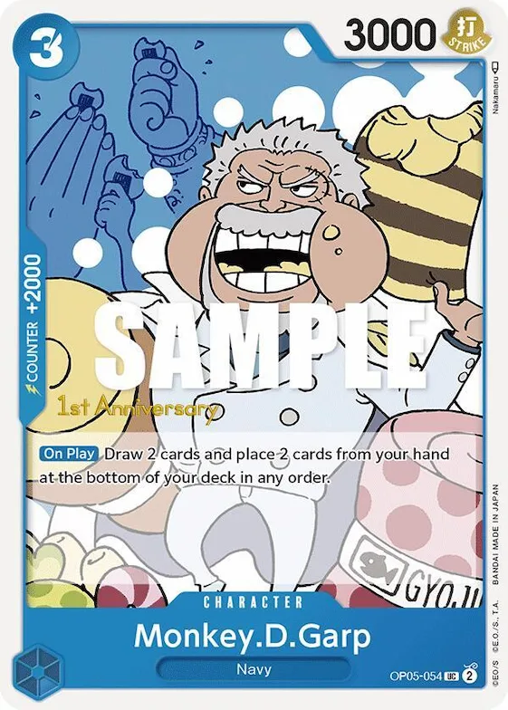 Monkey.D.Garp #op5-054 – Awakening of the New Era: 1st Anniversary Tournament Cards