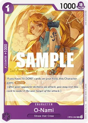 O-Nami #op5-062 – Awakening of the New Era: 1st Anniversary Tournament Cards