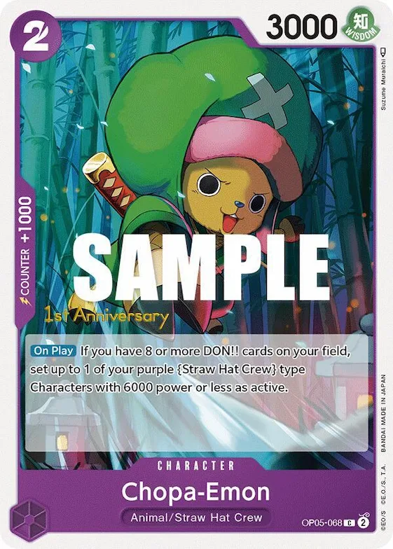 Choppaemon op5-068 – OP05 – Awakening of the New Era: 1st Anniversary Tournament Cards