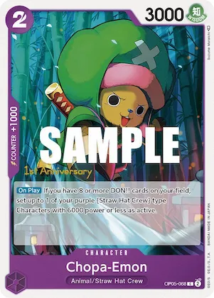 Chopa-Emon #op5-068 – Awakening of the New Era: 1st Anniversary Tournament Cards