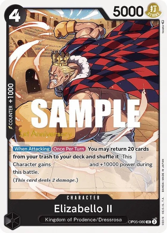 Elizabello II #op5-080 – Awakening of the New Era: 1st Anniversary Tournament Cards