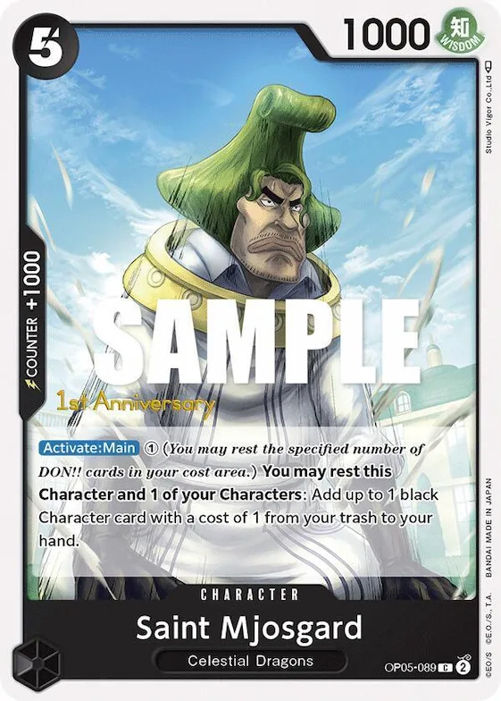 Saint Mjosgard #op5-089 – Awakening of the New Era: 1st Anniversary Tournament Cards
