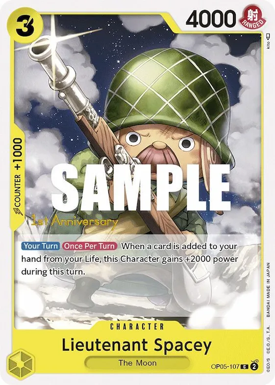 Lieutenant Spacey #op5-107 – Awakening of the New Era: 1st Anniversary Tournament Cards