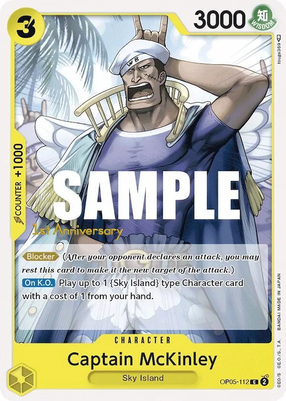 Captain McKinley #op5-112 – Awakening of the New Era: 1st Anniversary Tournament Cards