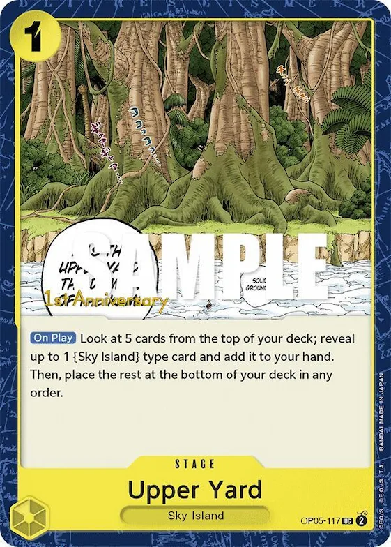 Upper Yard op5-117 – OP05 – Awakening of the New Era: 1st Anniversary Tournament Cards