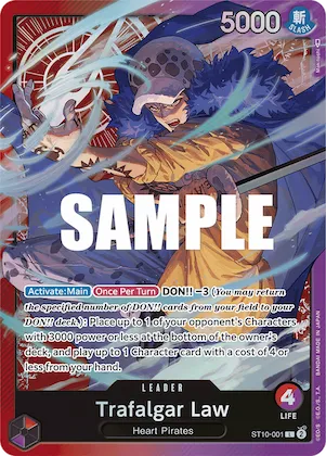 Trafalgar Law (001) #st10-001 – Ultra Deck: The Three Captains