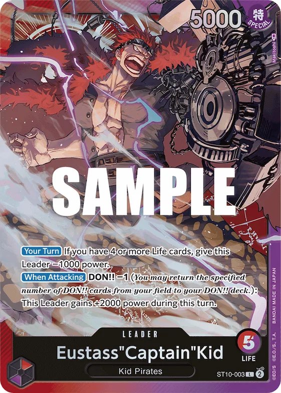 Eustass"Captain"Kid (003) #st10-003 – Ultra Deck: The Three Captains