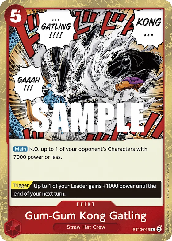 Gum-Gum Kong Gatling #st10-016 – Ultra Deck: The Three Captains
