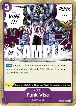 Punk Vise st10-017 – ST10 – Ultra Deck: The Three Captains