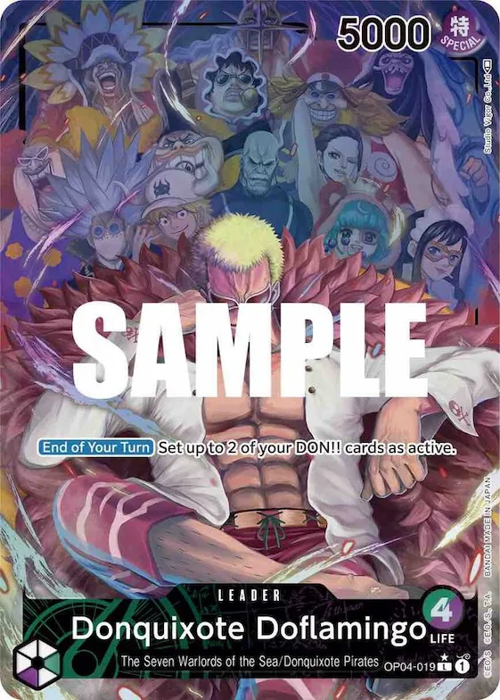 Donquixote Doflamingo (019) (Alternate Art) #op4-019 – Kingdoms of Intrigue