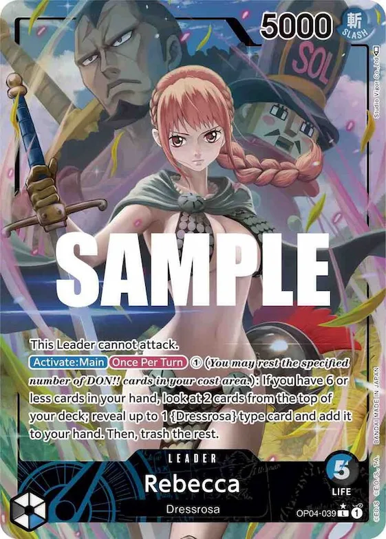 Rebecca (039) (Alternate Art) #op4-039 – Kingdoms of Intrigue