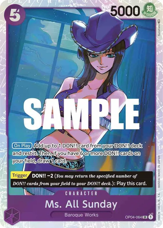 Ms. All Sunday #op4-064 – Kingdoms of Intrigue